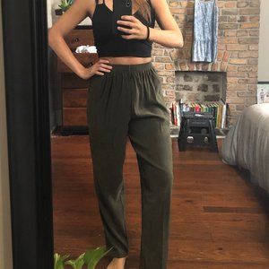 Vintage Dark Green Trouser Pants